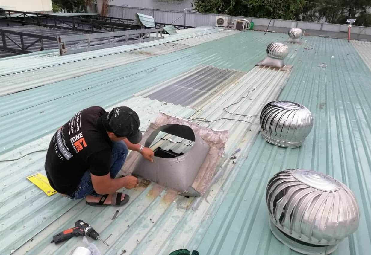 Quả cầu hút nhiệt mái tôn 15